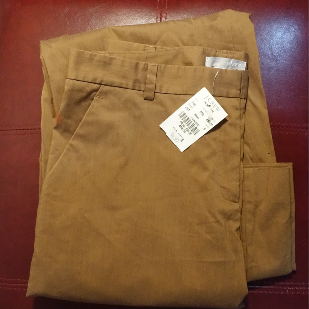 J crew new brown pant size 4
